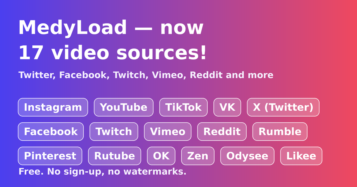 MedyLoad — 17 видео булагы